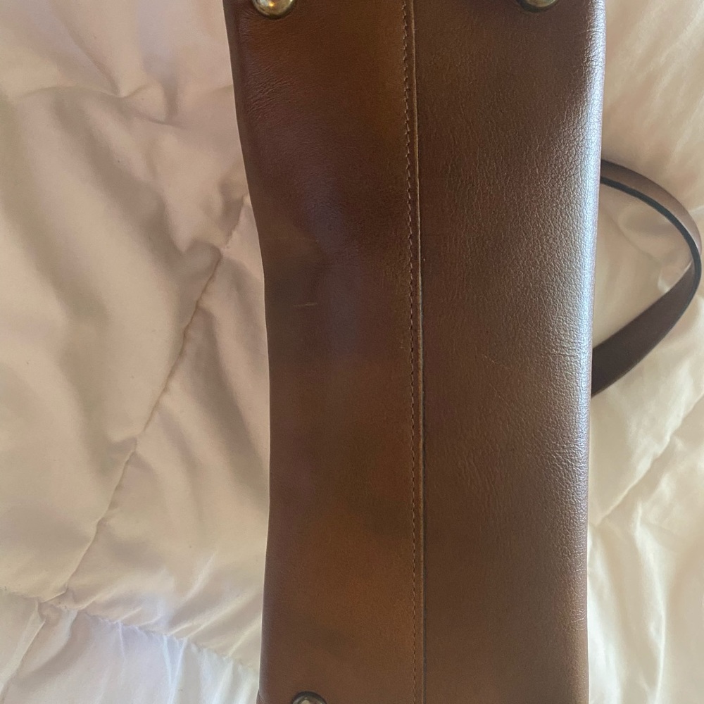 Vintage Brown leather bag - Picture 5 of 6